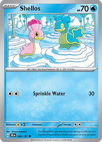 Shellos - SV08: Surging Sparks (SSP) #046/191 - Common Pokémon Trading Card