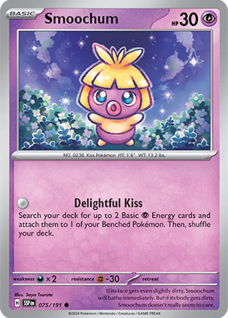 Smoochum - SV08: Surging Sparks Pokémon trading card