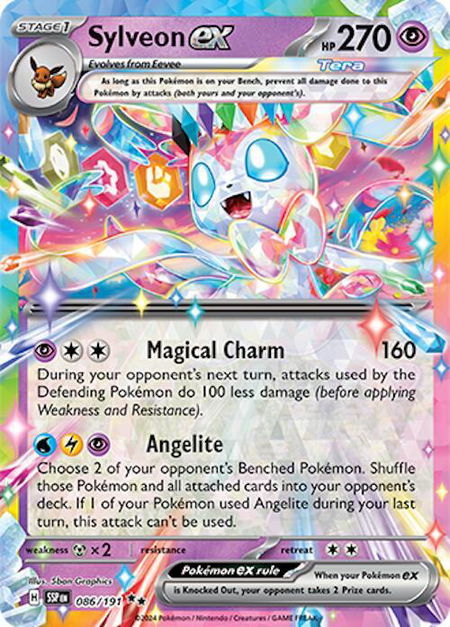 Sylveon ex - SV08: Surging Sparks Pokémon trading card