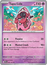Tapu Lele - SV08: Surging Sparks (SSP) #092/191 - Rare Pokémon Trading Card