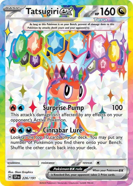 Tatsugiri ex - 226/191 - SV08: Surging Sparks Pokémon trading card