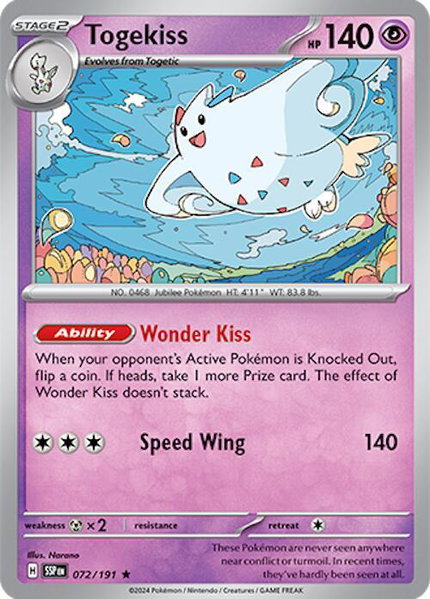 Togekiss - SV08: Surging Sparks Pokémon trading card