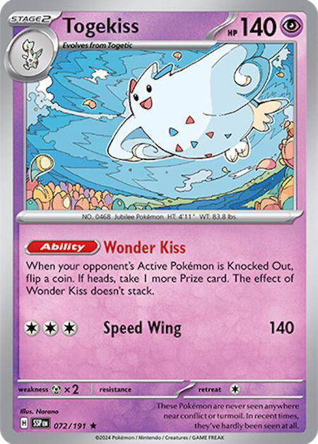 Togekiss - SV08: Surging Sparks Pokémon trading card