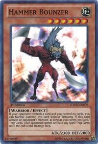 Hammer Bounzer - Galactic Overlord (GAOV) #GAOV-EN009 - Super Rare YuGiOh Trading Card