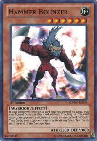 Hammer Bounzer - Galactic Overlord YuGiOh trading card