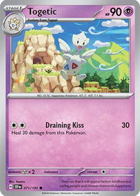 Togetic - SV08: Surging Sparks (SSP) #071/191 - Common Pokémon Trading Card