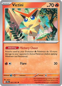 Victini - SV08: Surging Sparks (SSP) #021/191 - Uncommon Pokémon Trading Card