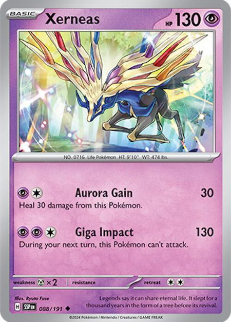 Xerneas - SV08: Surging Sparks Pokémon trading card