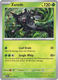 Zarude - SV08: Surging Sparks (SSP) #011/191 - Rare Pokémon Trading Card
