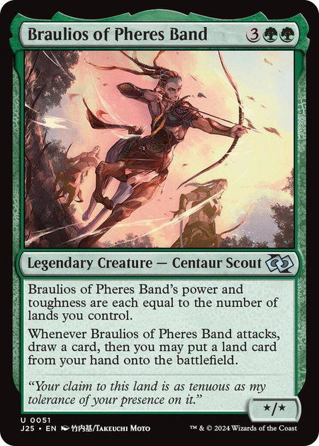 Braulios of Pheres Band (Anime) - Foundations Jumpstart Magic: The Gathering trading card