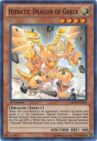 Hieratic Dragon of Gebeb - Galactic Overlord YuGiOh trading card