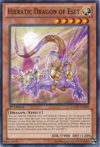 Hieratic Dragon of Eset - Galactic Overlord YuGiOh trading card