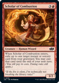 Scholar of Combustion - Foundations Jumpstart (J25) #19 - Common Magic: The Gathering Trading Card