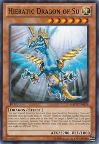 Hieratic Dragon of Su - Galactic Overlord YuGiOh trading card