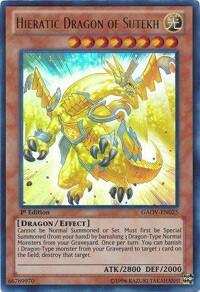 Hieratic Dragon of Sutekh - Galactic Overlord (GAOV) #GAOV-EN025 - Ultra Rare YuGiOh Trading Card
