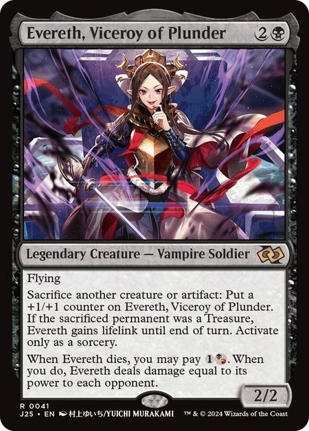Evereth, Viceroy of Plunder (Anime) - Foundations Jumpstart Magic: The Gathering trading card