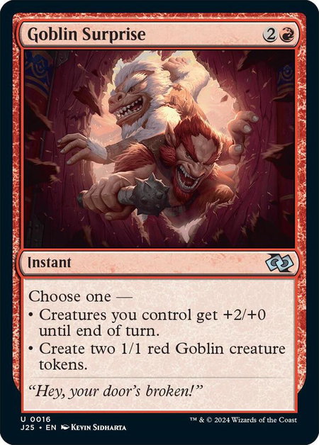 Goblin Surprise - Foundations Jumpstart Magic: The Gathering trading card