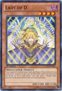 Lady of D. - Galactic Overlord YuGiOh trading card