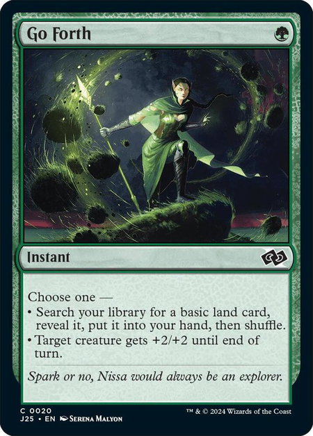 Go Forth trading card from Foundations Jumpstart Go Forth - Foundations Jumpstart Magic: The Gathering trading card