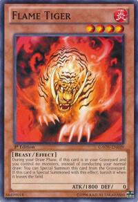 Flame Tiger - Galactic Overlord YuGiOh trading card