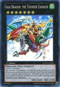 Gaia Dragon, the Thunder Charger - Galactic Overlord YuGiOh trading card