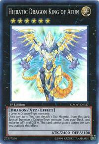 Hieratic Dragon King of Atum - Galactic Overlord YuGiOh trading card