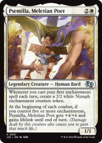 Psemilla, Meletian Poet (Anime) - Foundations Jumpstart (J25) #31 - Uncommon Magic: The Gathering Trading Card