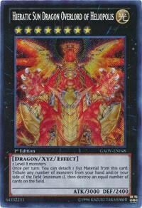 Hieratic Sun Dragon Overlord of Heliopolis - Galactic Overlord (GAOV) #GAOV-EN048 - Secret Rare YuGiOh Trading Card