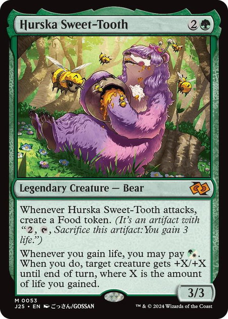 Hurska Sweet-Tooth (Anime) trading card from Foundations Jumpstart Hurska Sweet-Tooth (Anime) - Foundations Jumpstart Magic: The Gathering trading card