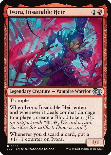 Ivora, Insatiable Heir (Anime) - Foundations Jumpstart Magic: The Gathering trading card