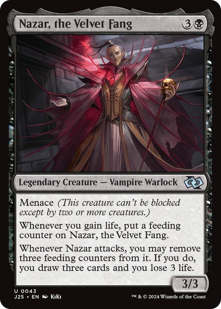 Nazar, the Velvet Fang (Anime) - Foundations Jumpstart Magic: The Gathering trading card
