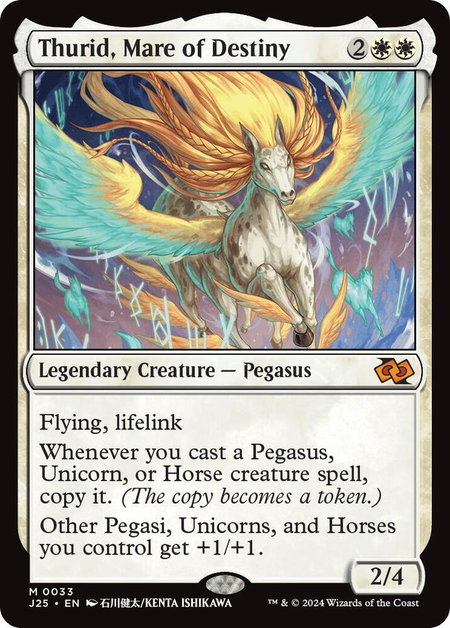 Thurid, Mare of Destiny (Anime) - Foundations Jumpstart Magic: The Gathering trading card