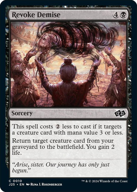 Revoke Demise - Foundations Jumpstart Magic: The Gathering trading card