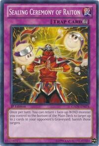 Sealing Ceremony of Raiton - Galactic Overlord (GAOV) #GAOV-EN078 - Common / Short Print YuGiOh Trading Card