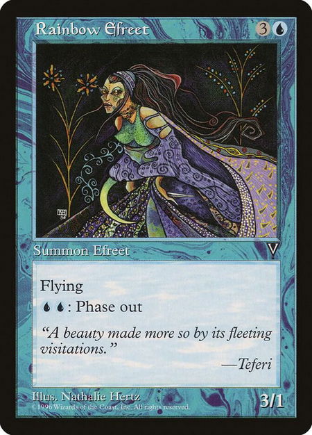 Rainbow Efreet - Visions Magic: The Gathering trading card