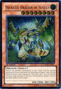 Hieratic Dragon of Sutekh (UTR) - Galactic Overlord YuGiOh trading card