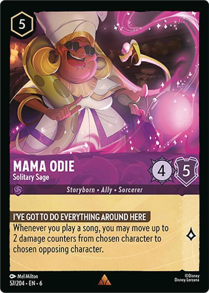 Mama Odie - Solitary Sage - Azurite Sea Disney Lorcana trading card