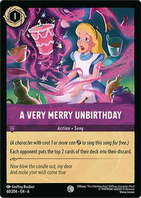 A Very Merry Unbirthday - Azurite Sea (6) #60/204 - Common Disney Lorcana Trading Card