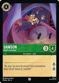 Dawson - Basil's Assistant - Azurite Sea (6) #77/204 - Common Disney Lorcana Trading Card