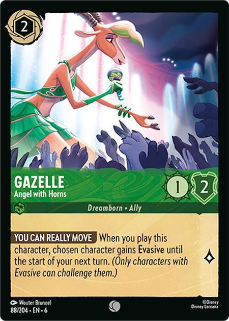 Gazelle - Angel with Horns - Azurite Sea Disney Lorcana trading card