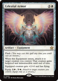 Celestial Armor - Foundations (FDN) #5 - Rare Magic: The Gathering Trading Card