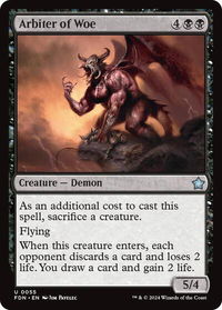 Arbiter of Woe - Foundations (FDN) #55 - Uncommon Magic: The Gathering Trading Card