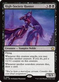 High-Society Hunter - Foundations (FDN) #61 - Rare Magic: The Gathering Trading Card