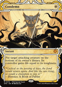 Condemn (Showcase) - Special Guests (SPG) #74 - Mythic Rare Magic: The Gathering Trading Card