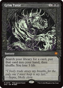Grim Tutor (Showcase) - Special Guests (SPG) #76 - Mythic Rare Magic: The Gathering Trading Card