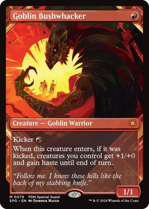 Goblin Bushwhacker (Showcase) - Special Guests (SPG) #78 - Mythic Rare Magic: The Gathering Trading Card