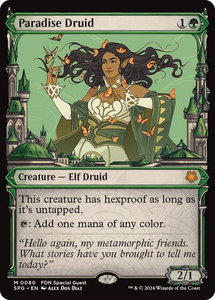 Paradise Druid (Showcase) - Special Guests (SPG) #80 - Mythic Rare Magic: The Gathering Trading Card