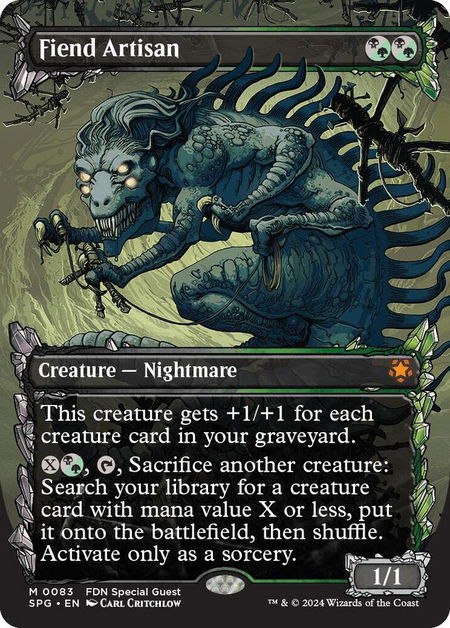 Fiend Artisan (Showcase) trading card from Special Guests Fiend Artisan (Showcase) - Special Guests Magic: The Gathering trading card