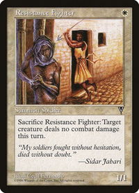 Resistance Fighter - Visions (VIS) #18 - Common Magic: The Gathering Trading Card