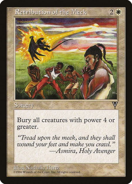Retribution of the Meek - Visions Magic: The Gathering trading card